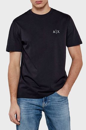تیشرت سرمه ای مردانه رگولار Armani Exchange - کد 897204675