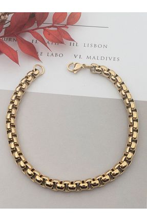 دستبند استیل (فولاد) زرد مردانه استیل (فولاد) Siya Silver - کد 895951796
