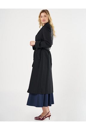 ترنچکت حجاب مشکی زنانه Kayra - کد 895978657