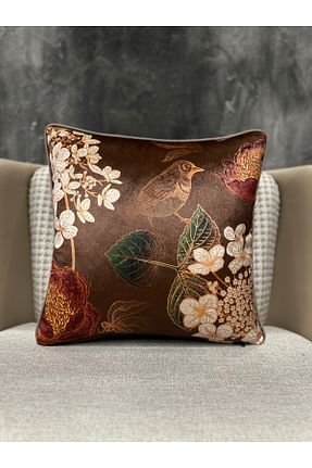 کوسن و روکش کوسن قهوه ای مخمل Fabricland - کد 848570962