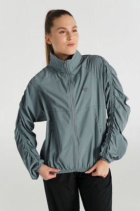 بادگیر و بارانی طوسی زنانه پلی استر hummel - کد 896004633