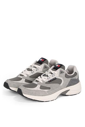کفش اسنیکر طوسی مردانه بند دار Tommy Hilfiger - کد 896003145