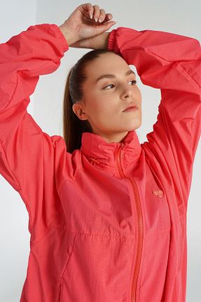 بادگیر و بارانی صورتی زنانه پلی استر hummel - کد 896004556