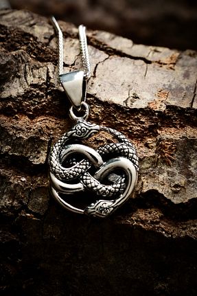 گردنبند نقره سفید زنانه 925 عیار Ebrar Silver - کد 896028363