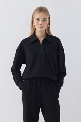 ست بالاتنه و پائین تنه مشکی زنانه پنبه ای MODA - کد 896024937