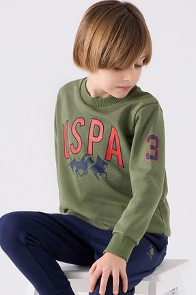 ست لباس راحتی خاکی بچه گانه ساده U.S. Polo Assn. - کد 897239674