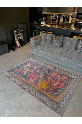 فرش رنگی قابل شستشو Rugs Modern Halı - کد 896034753