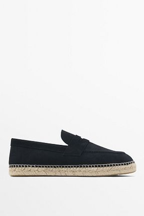 کفش اسپادریل آبی مردانه چرم خالص Massimo Dutti - کد 896040875