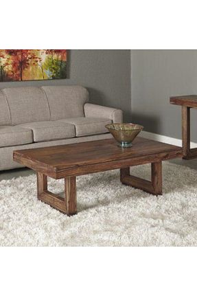 میز جلو مبلی قهوه ای چوب BRK Design - کد 896040878