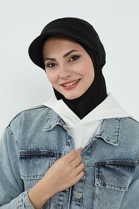 کلاه شنای حجاب مشکی زنانه Aisha