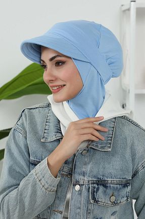 کلاه شنای حجاب آبی زنانه Aisha