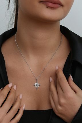 گردنبند نقره طوسی زنانه 925 عیار Gümüş Vadisi - کد 896062603