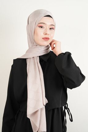 شال طوسی زنانه 03KIZKULESITEKS - کد 896077795