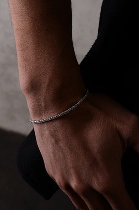 دستبند نقره سفید مردانه 925 عیار Ricco Jewellery - کد 896078729