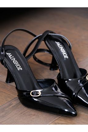 کفش پاشنه بلند کلاسیک مشکی زنانه چرم مصنوعی Munshoes - کد 896082770