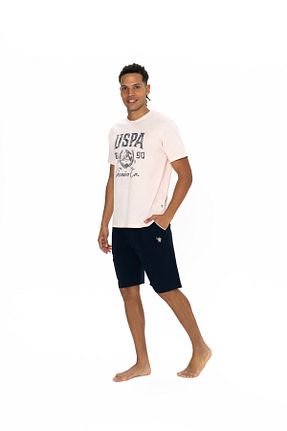 ست لباس راحتی صورتی مردانه طرح دار U.S. Polo Assn. - کد 896078746