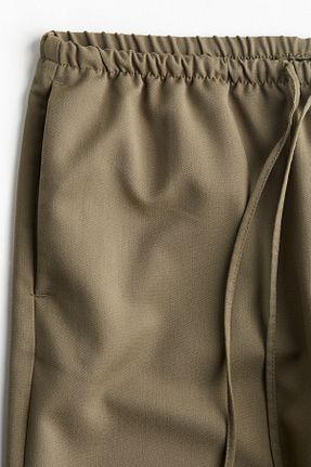 شلوار خاکی زنانه پاچه گشاد H&M - کد 896069690
