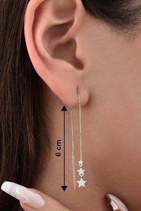 گوشواره نقره زنانه 925 عیار jelux silver - کد 865392796