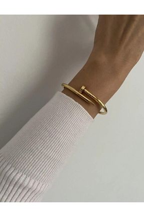 دستبند استیل (فولاد) زرد زنانه استیل (فولاد) HEYjewelry - کد 896086815
