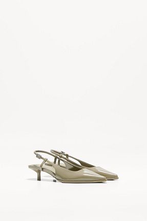 کفش پاشنه بلند کلاسیک سبز زنانه پلی اورتان Bershka - کد 896088959