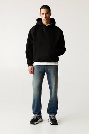 شلوار جین آبی مردانه پاچه ساده Pull & Bear - کد 896089859