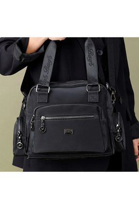 کیف دوشی مشکی زنانه پارچه ای Nas Bag - کد 896107568