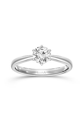انگشتر برلیان طوسی 14 عیار Luna - کد 896098206
