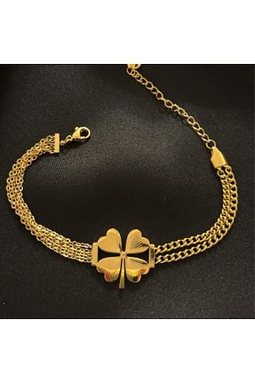 دستبند استیل (فولاد) طلائی استیل (فولاد) Zeyn - کد 896114781