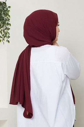 شال زرشکی زنانه Medine İpeği nacar çarşı - کد 896111992