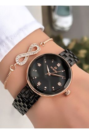 ساعت مچی مشکی زنانه 36-40 میلی متر Homies - کد 668622333
