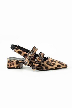 کفش پاشنه بلند کلاسیک قهوه ای زنانه چرم مصنوعی DUXAL SHOES - کد 896121594