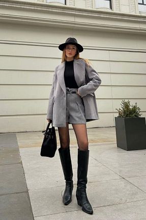 ست بالاتنه و پائین تنه طوسی زنانه رگولار LaGrace - کد 896142217