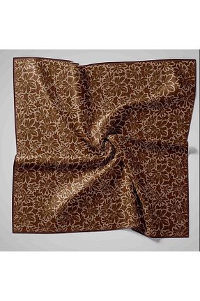 روسری قهوه ای پنبه ای Silk Home - کد 896199230