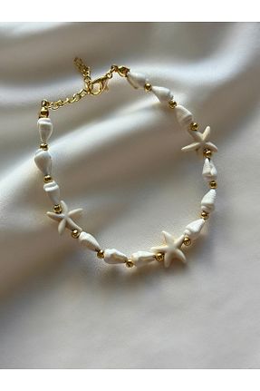 دستبند جواهر سفید زنانه سنگ طبیعی Rakoz Design - کد 896169038