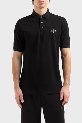 پولوشرت مشکی مردانه %100 پنبه Armani Exchange - کد 898053780