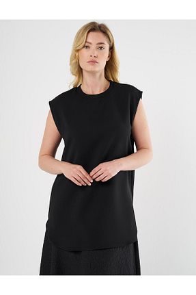 تونیک حجاب مشکی زنانه بافتنی KYR - کد 897435123