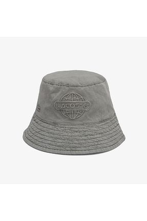 کلاه طوسی زنانه پنبه ای Lacoste - کد 896233169