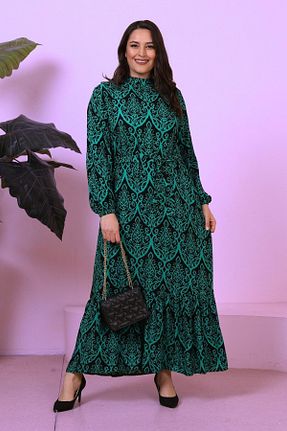 لباس حجاب سبز زنانه سایز بزرگ Ferace - کد 732057405
