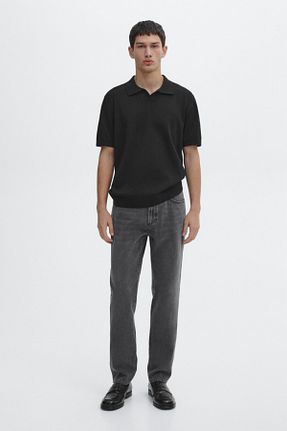 شلوار جین قرمز مردانه پاچه لوله تفنگی Massimo Dutti - کد 891531700