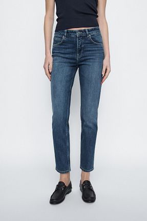 شلوار آبی زنانه پنبه ای Massimo Dutti - کد 893881435