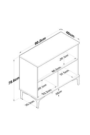 کابینت چند منظوره سفید Suntalam Rani Mobilya - کد 896257970
