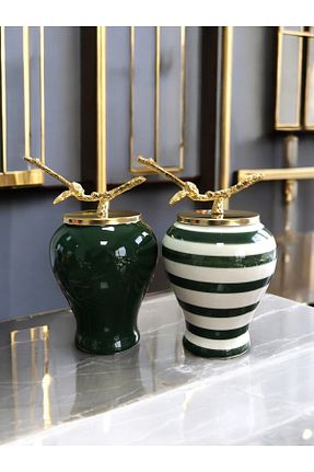 اجسام تزئینی و بیبلو سبز سرامیک ferayhome - کد 896260099