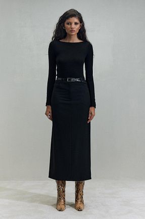 بلوز مشکی زنانه ساده Suud Collection - کد 859067797