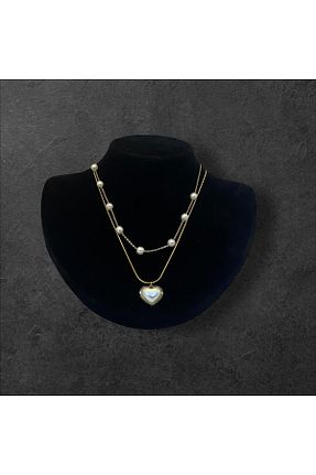 گردنبند استیل ( فولاد ) زرد بچه گانه استیل (فولاد) Keskin bijuteri - کد 896265259