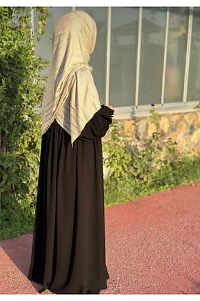 کلاه و ابایا مشکی زنانه پنبه پلی استر ME & HA GİYİM - کد 896270341