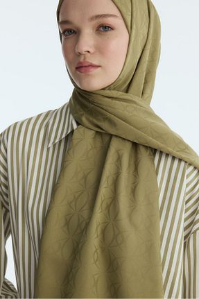 شال خاکی زنانه cs camellia scarf - کد 896279588