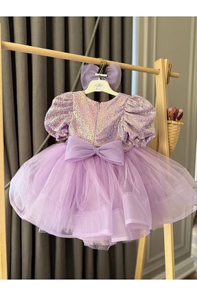لباس بنفش بچه گانه بافتنی Baby - کد 897485953
