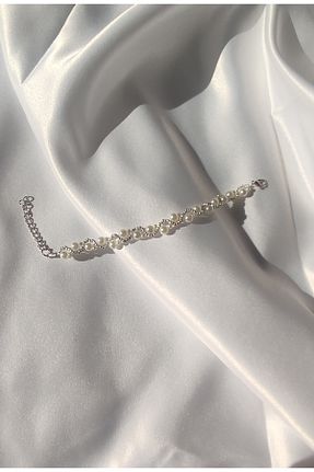 دستبند مروارید سفید مروارید فرهنگی Boncuk işi - کد 897633668