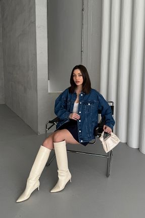 کت آبی زنانه اورسایز XRAY JEANS - کد 896291441