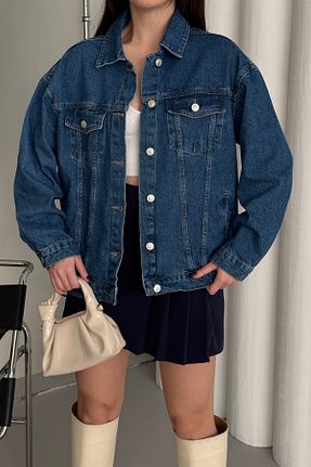کت آبی زنانه اورسایز XRAY JEANS - کد 896291441